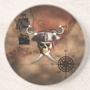 Pirate Map Coaster