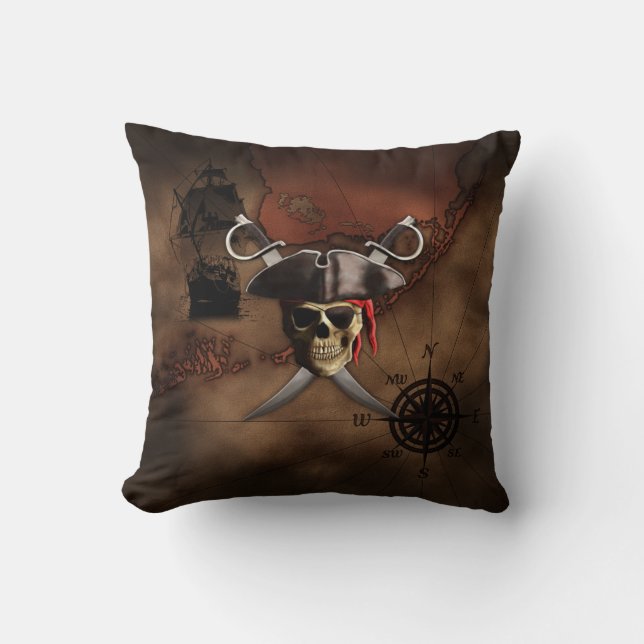 Pirate Map Cushion (Front)
