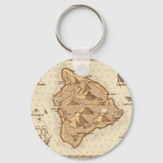 Pirate Map Key Ring