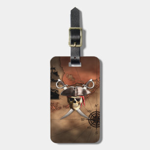Pirate Map Luggage Tag