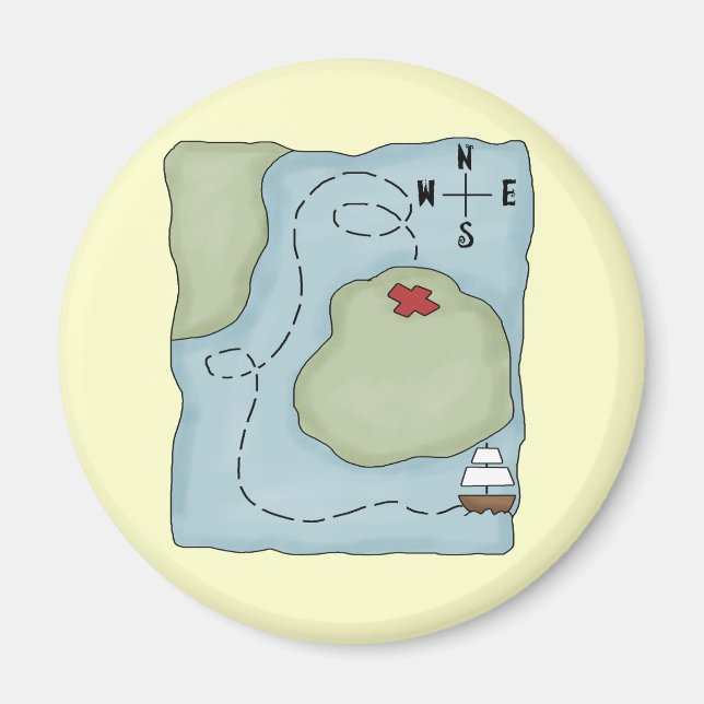 Pirate Map Magnet (Front)