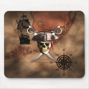 Pirate Map Mouse Pad
