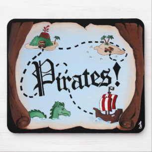Pirate Map Mouse Pad