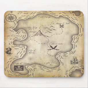Pirate Map Mousepad