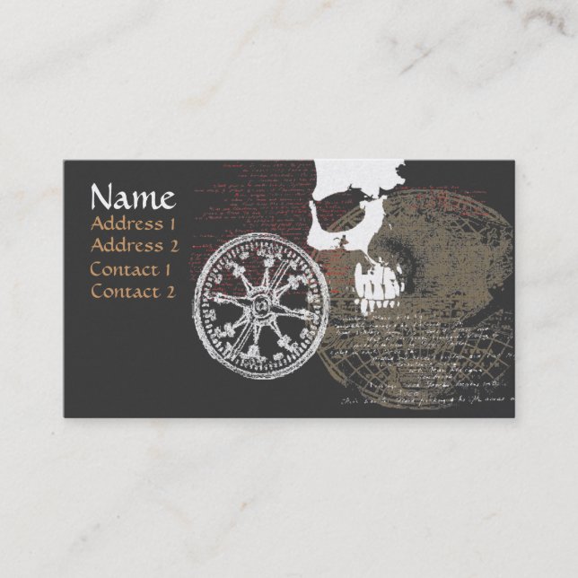 Pirate Map Profile / Business Card (Front)