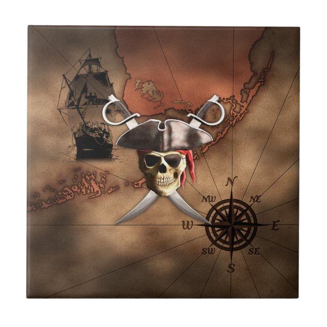 Pirate Map Tile (Front)