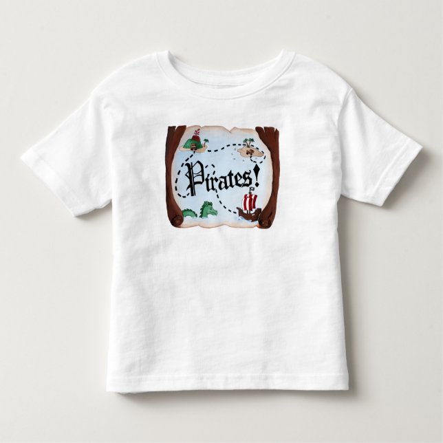 Pirate Map Toddler T-Shirt (Front)