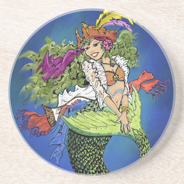 Pirate Mermaid Coaster (Front)