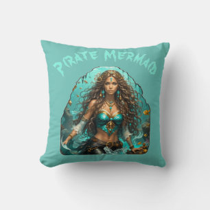 Pirate Mermaid Lady Thunder_Cove Cushion