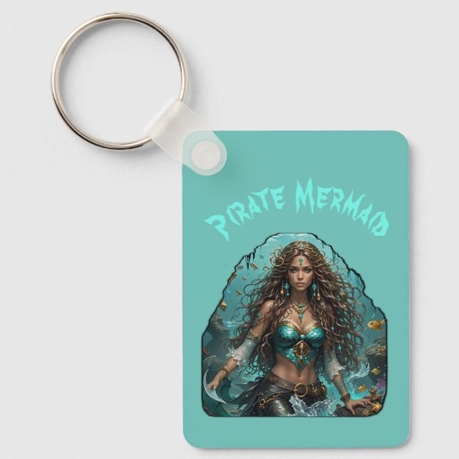 Pirate Mermaid Lady Thunder_Cove Key Ring (Front)