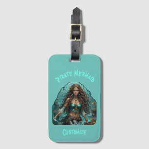 Pirate Mermaid Lady Thunder_Cove Luggage Tag