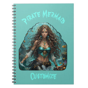 Pirate Mermaid Lady Thunder_Cove Notebook