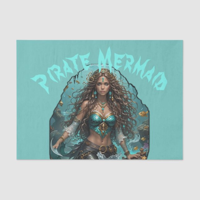 Pirate Mermaid Lady Thunder_Cove Tissue Paper (Front)