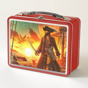 Pirate Metal Lunch Box