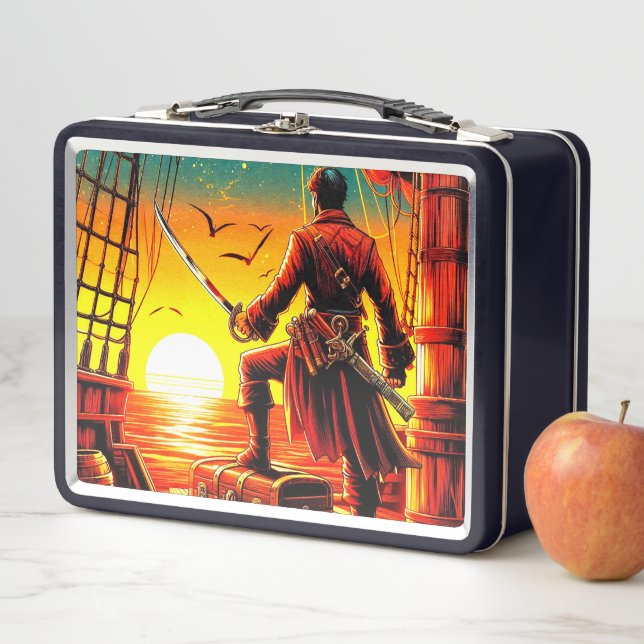 Pirate Metal Lunch Box (In Situ)