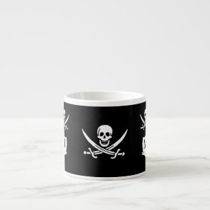 Pirate & monogram espresso cup