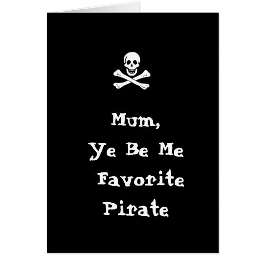 Pirate Mother's Day Card