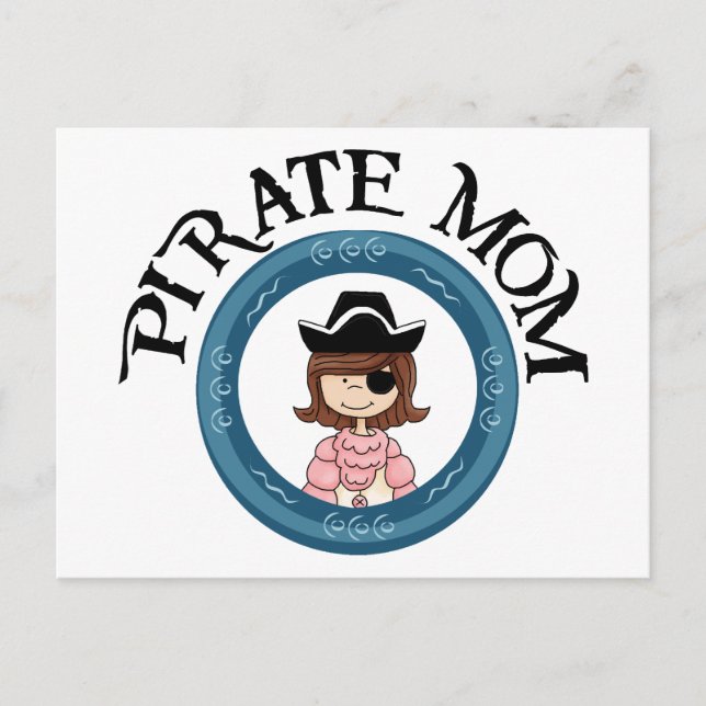Pirate Mum Postcard (Front)