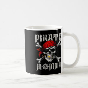 Pirate Mummy Jolly Roger Flag And Skull Crossbones Coffee Mug