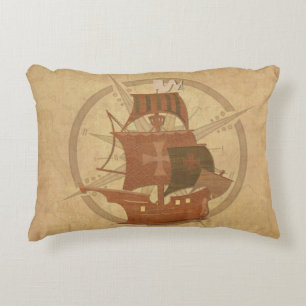 Pirate Mystery Ship Decorative Cushion