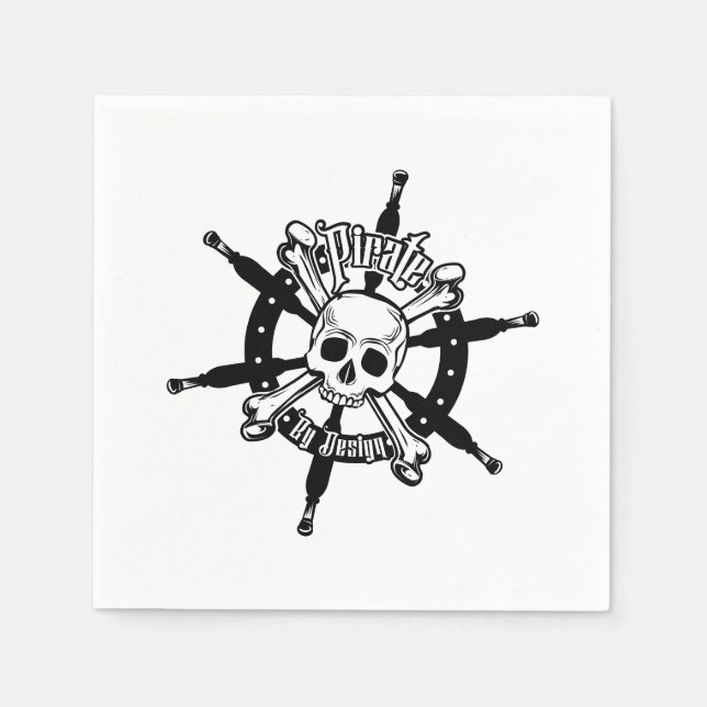Pirate Napkin Paper (Front)