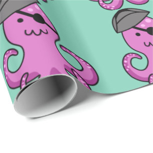 Pirate Octopus Custom Wrapping Paper