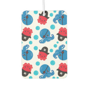 Pirate Octopus, Octopus Pattern, Sea Animals Car Air Freshener