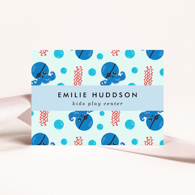 Pirate Octopus, Pirate Jellyfish, Activity Centre Business Card (Creator Uploaded)