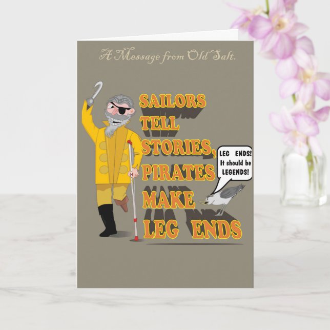 PIRATE; OLD SALT CARD (Orchid)