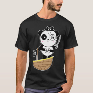 Pirate Panda Bear T-Shirt