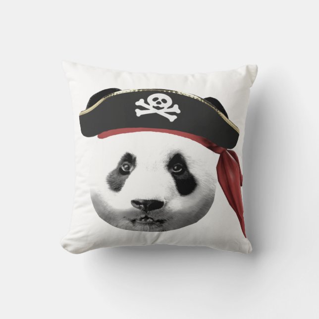 Pirate Panda Cushion (Front)