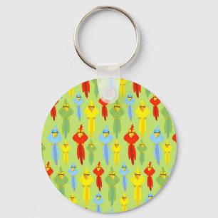Pirate Parrot Bird Lovers Animals Navigators Key Ring