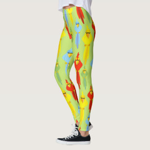 Pirate Parrot Bird Lovers Animals Navigators Leggings