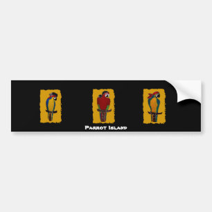Pirate Parrot Bumper Sticker