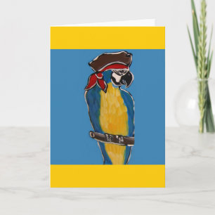 PIRATE PARROT CARD
