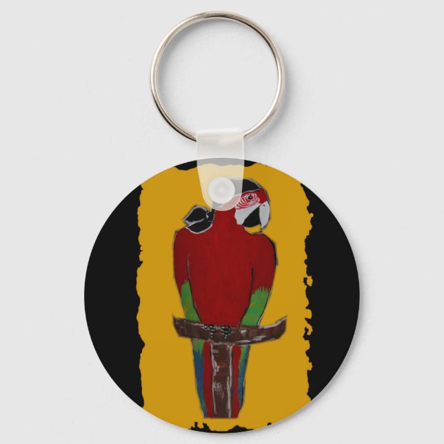 Pirate Parrot Key Ring (Front)