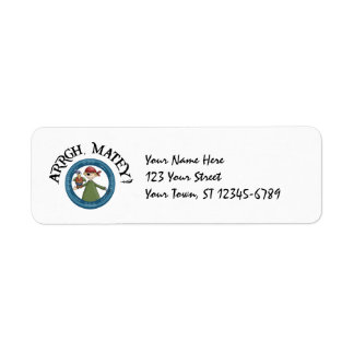 Pirate Parrot Label Return Address Label
