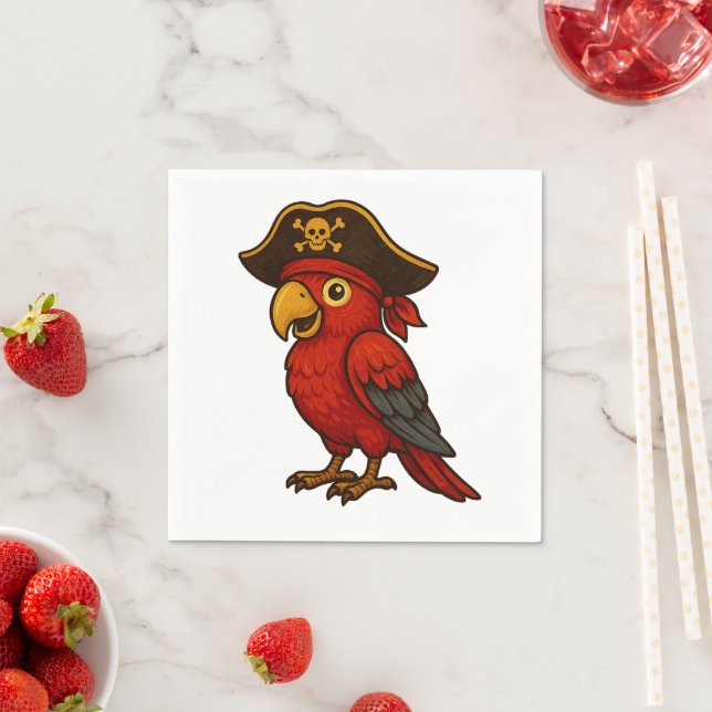Pirate Parrot Napkin (Insitu)