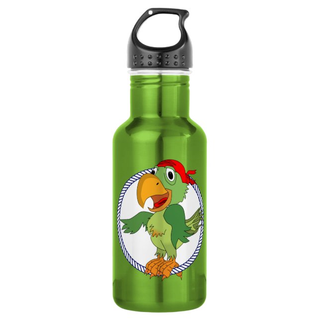 Pirate Parrot Nautical 532 Ml Water Bottle (Front)