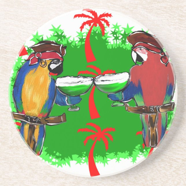 PIRATE PARROTS COASTER (Front)