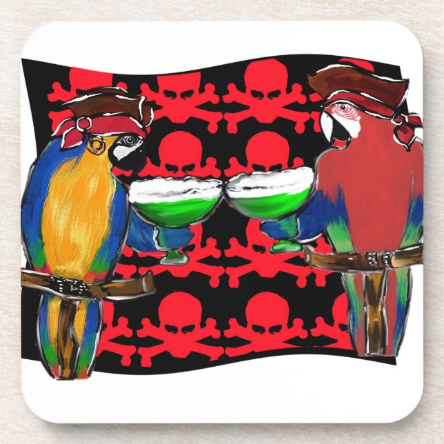 Pirate Parrots Coaster (Front)
