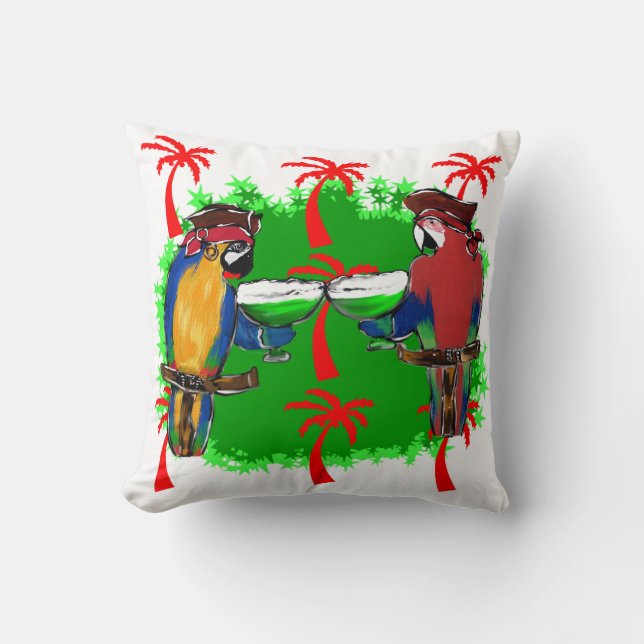 PIRATE PARROTS CUSHION (Front)