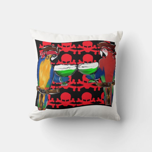PIRATE PARROTS CUSHION (Front)