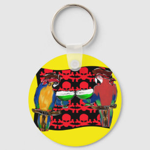 Pirate Parrots Key Ring