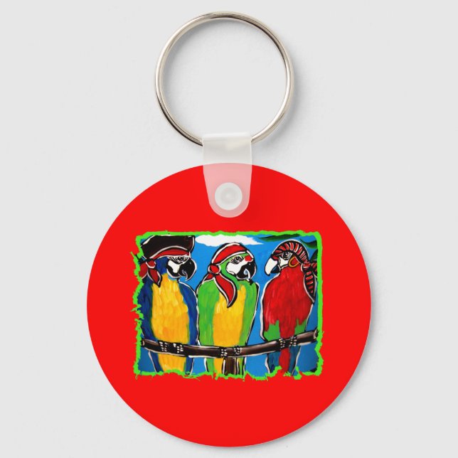 PIRATE PARROTS KEY RING (Front)