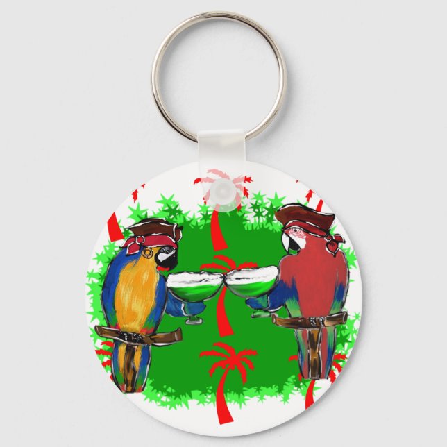 PIRATE PARROTS KEY RING (Front)