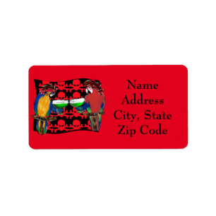 Pirate Parrots Label