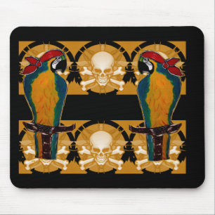 Pirate Parrots Mouse Pad