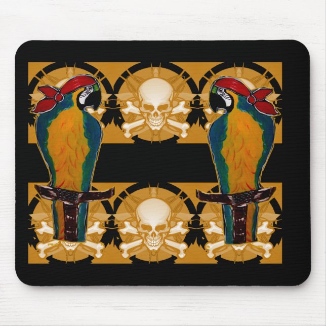 Pirate Parrots Mouse Pad (Front)