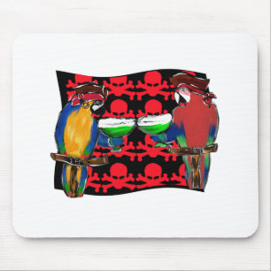 Pirate Parrots Mouse Pad